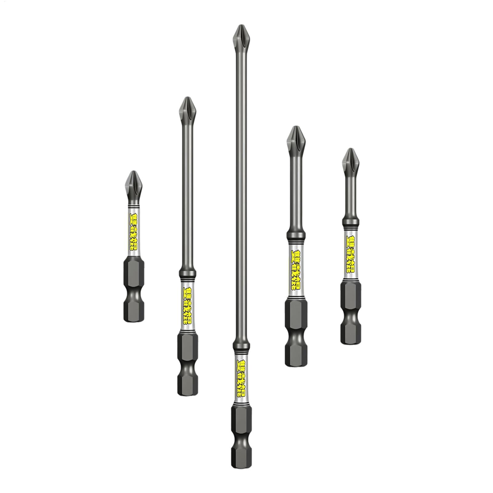 Tools In The Workshop - ドリルドライバービットセット 5ピース ヘビーデューティー 防錆ドリルビットコンビネーションツールセット 家庭用 ワークショップ