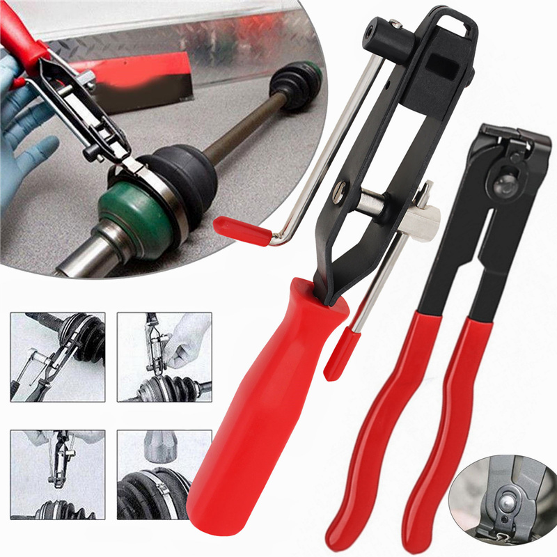 Workshop Tools Sale - 1 セット高耐久滑り止め CV ジョイントブーツクランプ圧着ペンチほとんどの車用 10 圧着バンド耳ブーツタイプライヤー