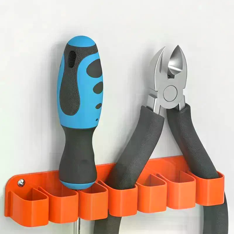 Tools Use In The Workshop - 壁掛け式プラスチック製レンチ収納ケース。7/10のスロットを備え、耐久性に優れ、ガレージや作業場での工具収納、家庭でのDIYに最適。
