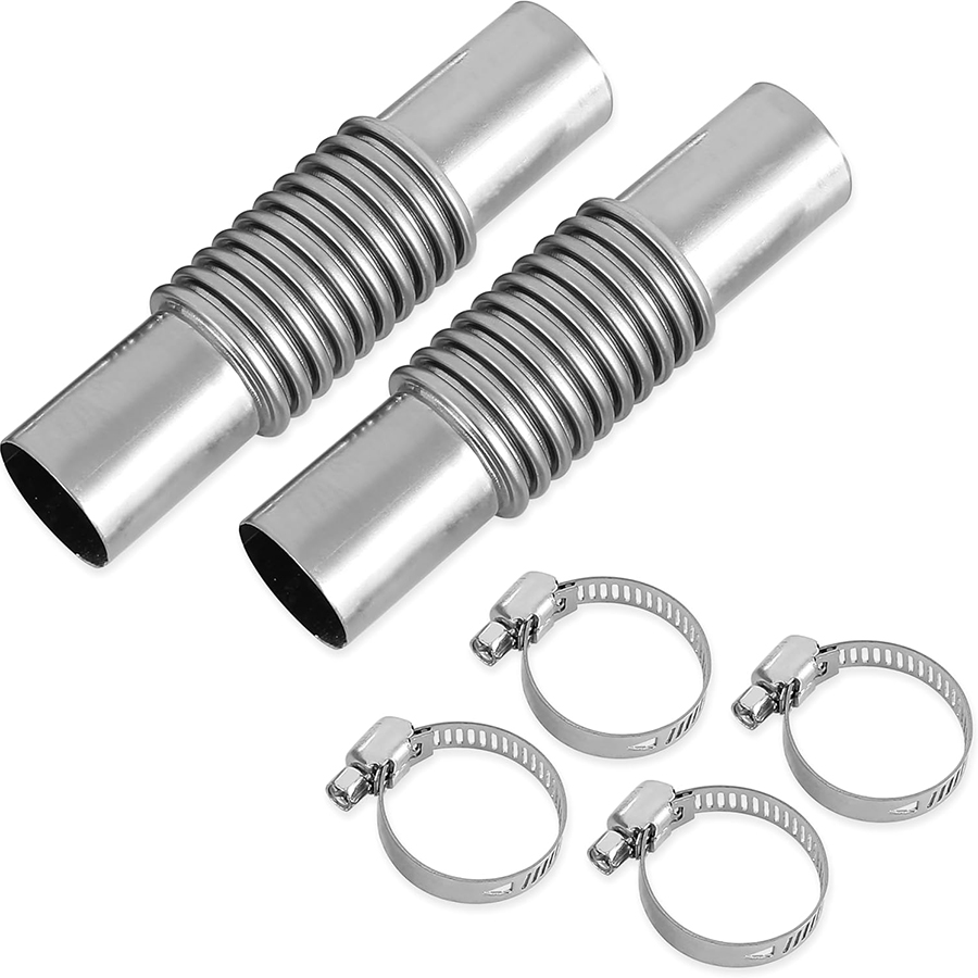 Pipe Clamp Bar - 1 ペアディーゼルステンレス鋼 24 ミリメートルパーキングエアヒーター排気管チューブエルボコネクタ 4 クランプ