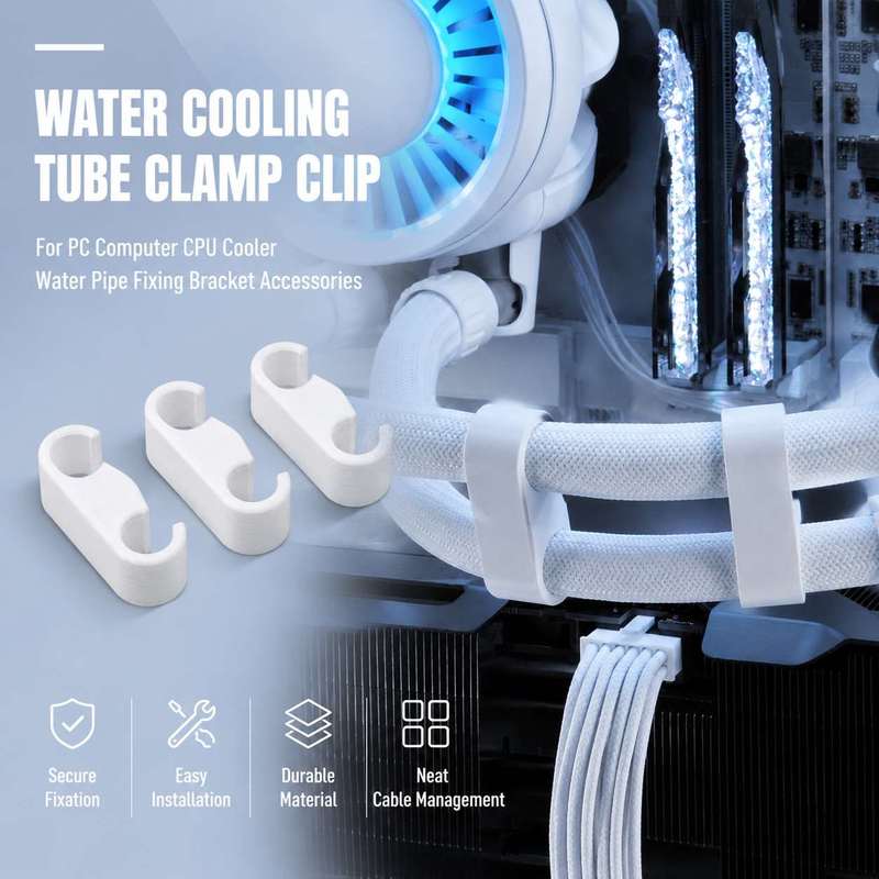 Pipe Clamp Bar - PC 水冷チューブクランプクリップコンピュータ CPU クーラー水道管固定ブラケットツール供給