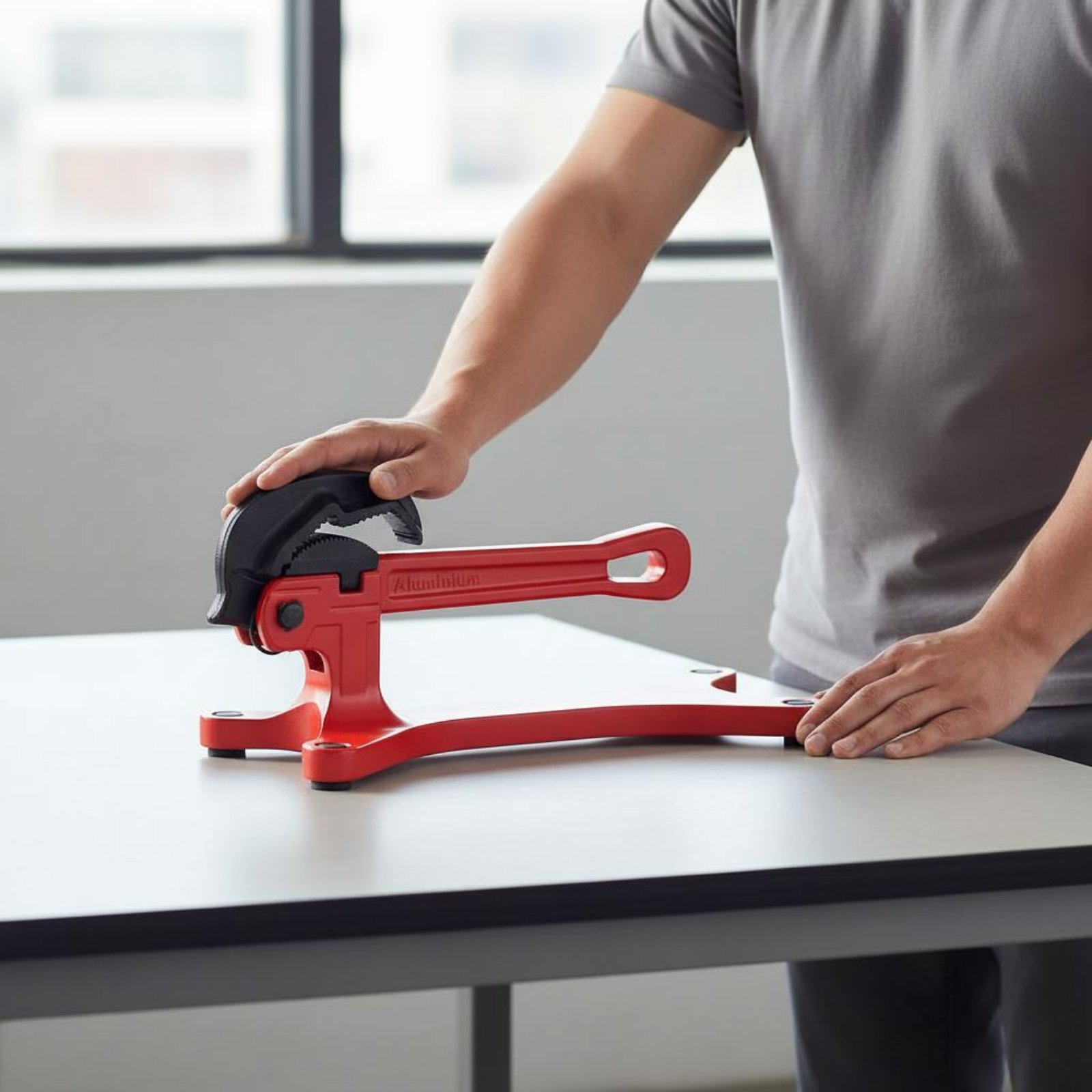 Tools In The Workshop - セルフロックパイプレンチ ポータブル自動調整パイプレンチ ハンドツール ワークショップ用高耐久滑り止め歯付き