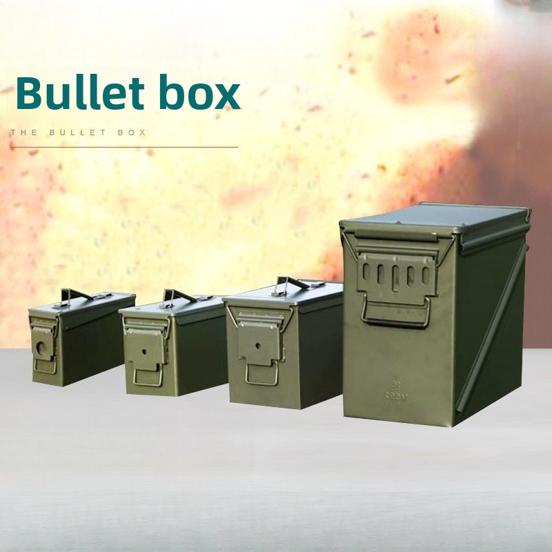 Workshop Tools Cabinet - 金属弾丸ボックス、ハードウェアツール用の鉄板収納ボックス、小型多機能保護ポータブル弾薬空ボックス