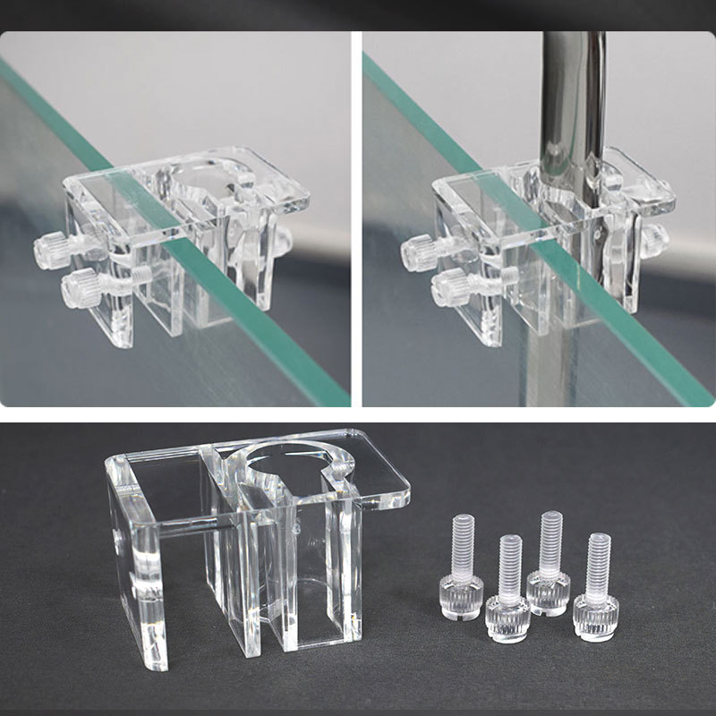 Pipe Clamp Bar - 水槽アクリル水道管クランプ水族館ガラス流入流出ホルダー固定クランプ植物アクセサリークリップユリ釣りチューブ