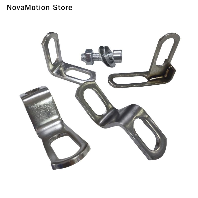 Pipe Clamp Bar - 1/2/3個 Z/L型 オートバイ改造用エキゾーストパイプクランプ オートバイエキゾーストパイプブラケット ステンレス製固定ブラケット