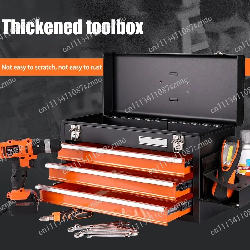 Workshop Tools Cabinet - ポータブル4段ツール収納ボックス、車修理部品用、整理整頓用引き出し付き家庭用ワークショップ収納キャビネット