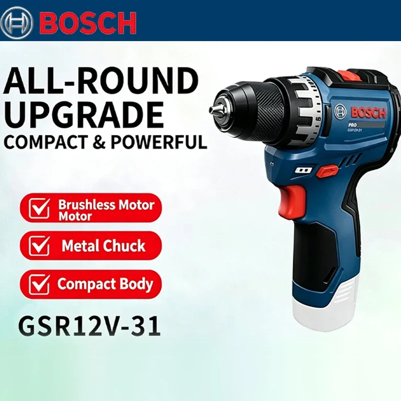 ボッシュ GSR 12V-31 ブラシレス電動ドリル 高トル - Power Tools For Workshop のレビューと価格