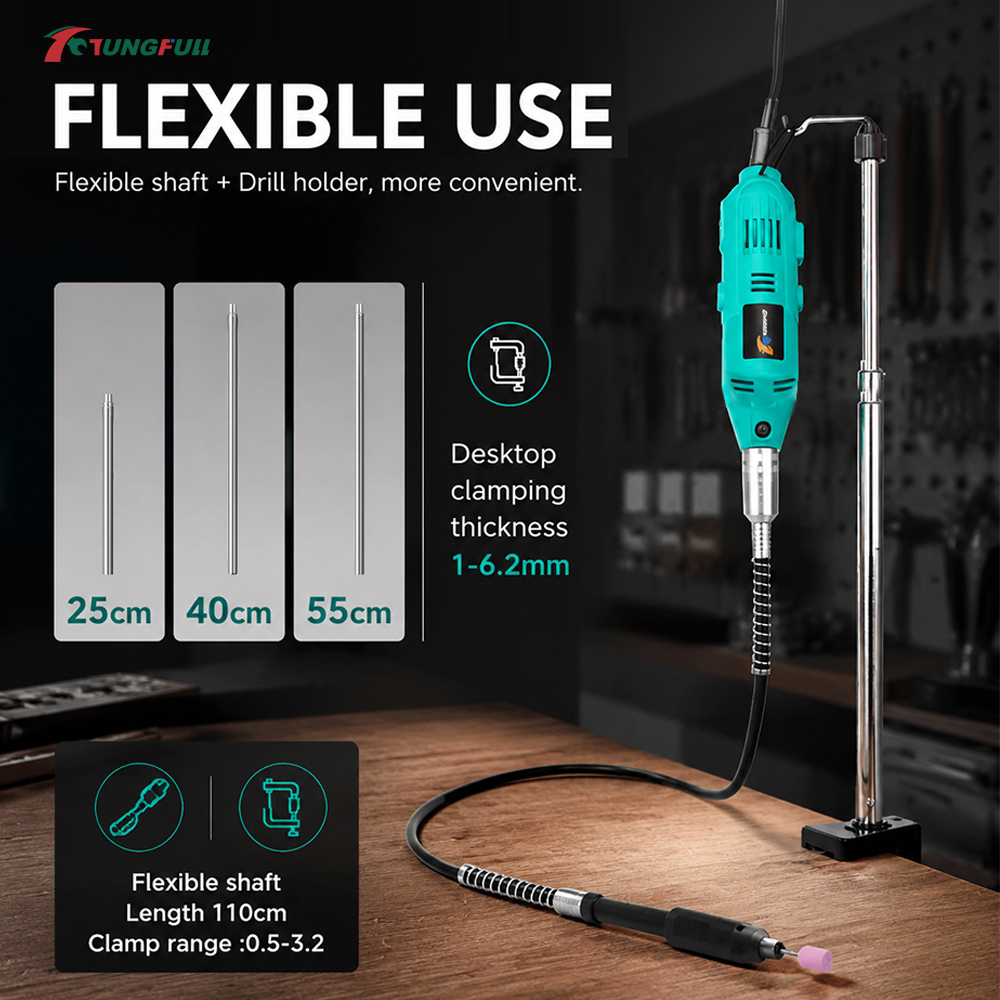 TUNGFULL ミニ電動グラインダーセット、可変速度ロータ - Power Tools For Workshop のレビューと価格