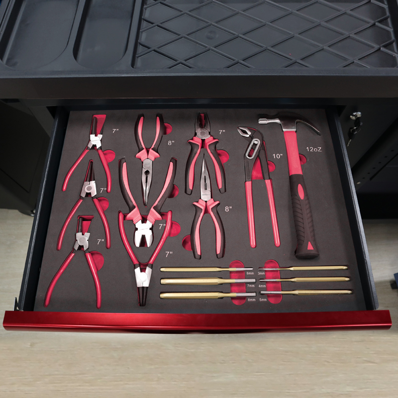 7段引き出しツールトロリー、273個のEVAフォームツールセ - Workshop Tools Cabinet のレビューと価格