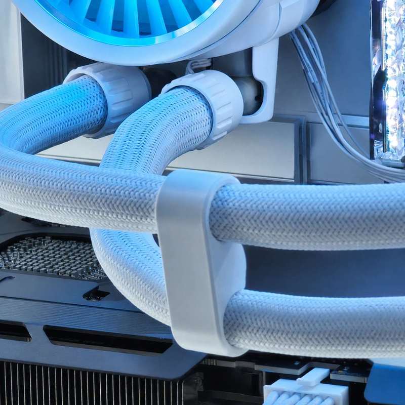 PC 水冷チューブクランプクリップコンピュータ CPU クー - Pipe Clamp Bar のレビューと価格