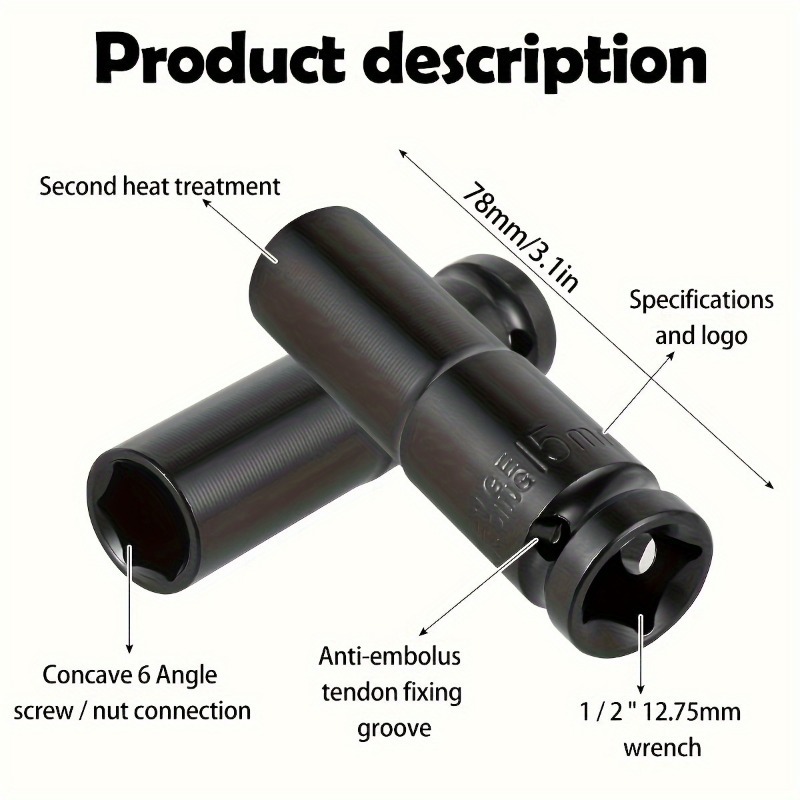 ソケットセット 8–24mm 1/2 インチドライブ、オート - Tools In The Workshop のレビューと価格