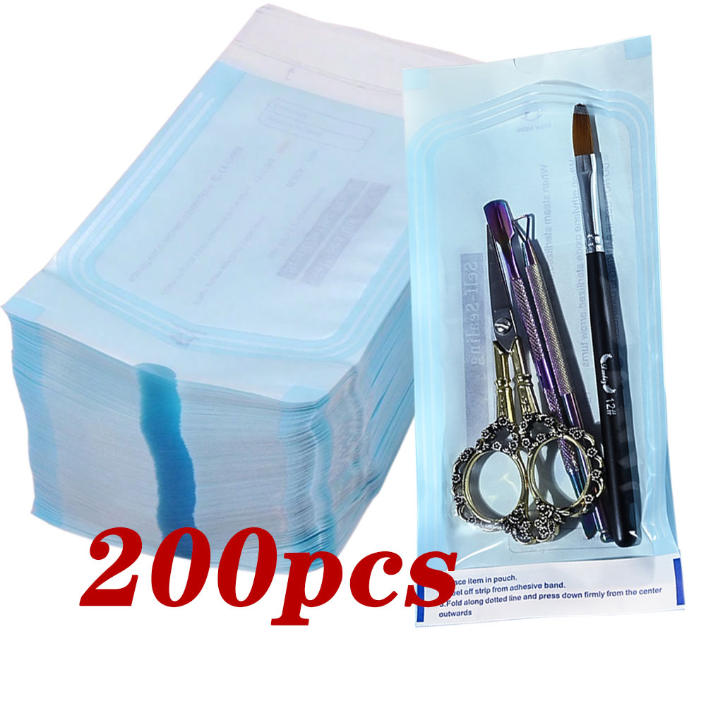200 ピース/箱ネイルアート空の滅菌バッグ使い捨て 26* - Workshop Tools Cabinet のレビューと価格