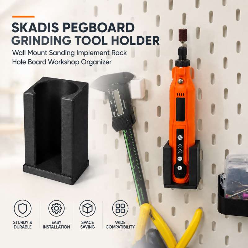 Skadis製 ペグボード式研磨工具ホルダー、壁掛け式サンデ - Workshop Tools Board のレビューと価格