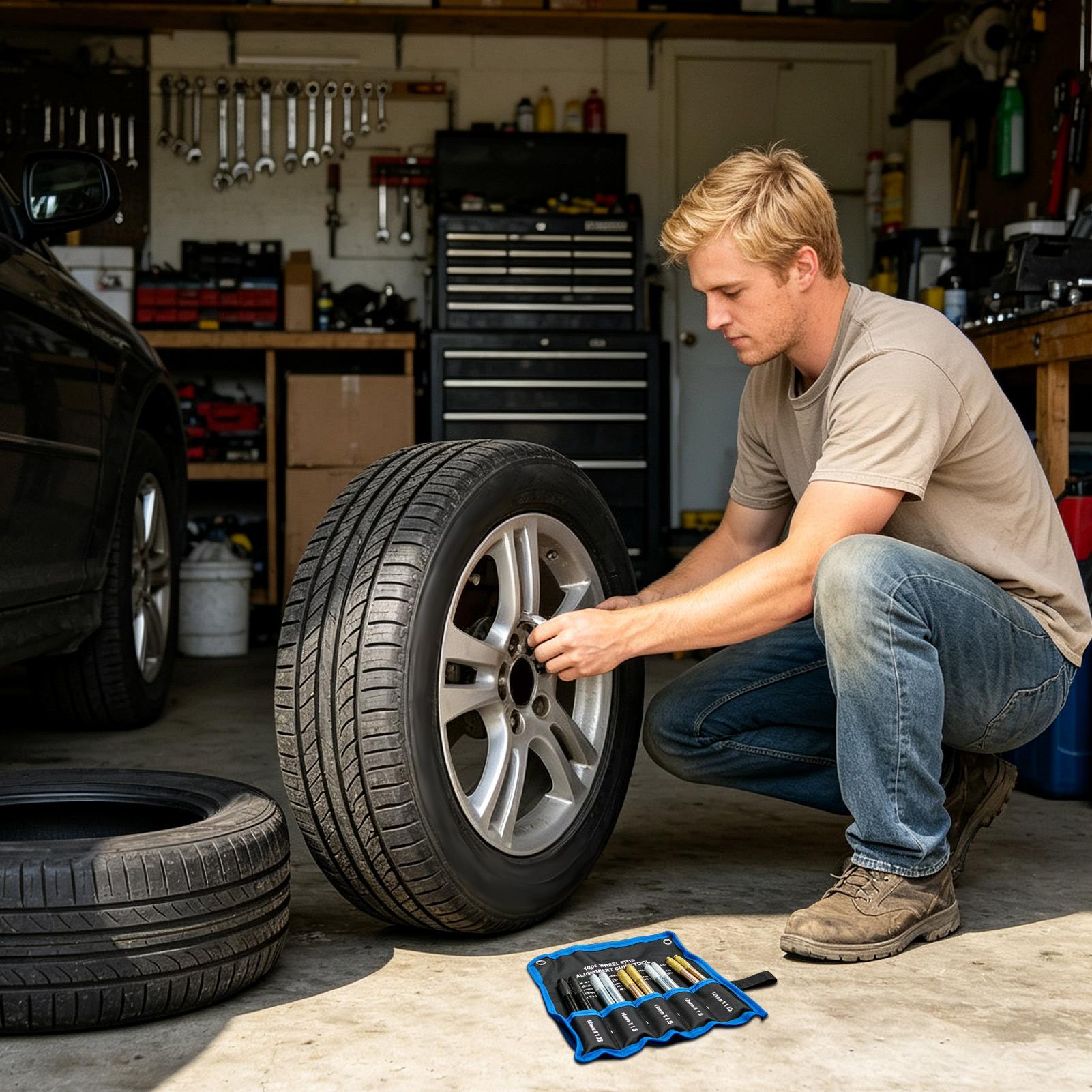 ホイールアライメント用スタッドピン 10個入り。汎用タイプで - Tools In The Workshop のレビューと価格