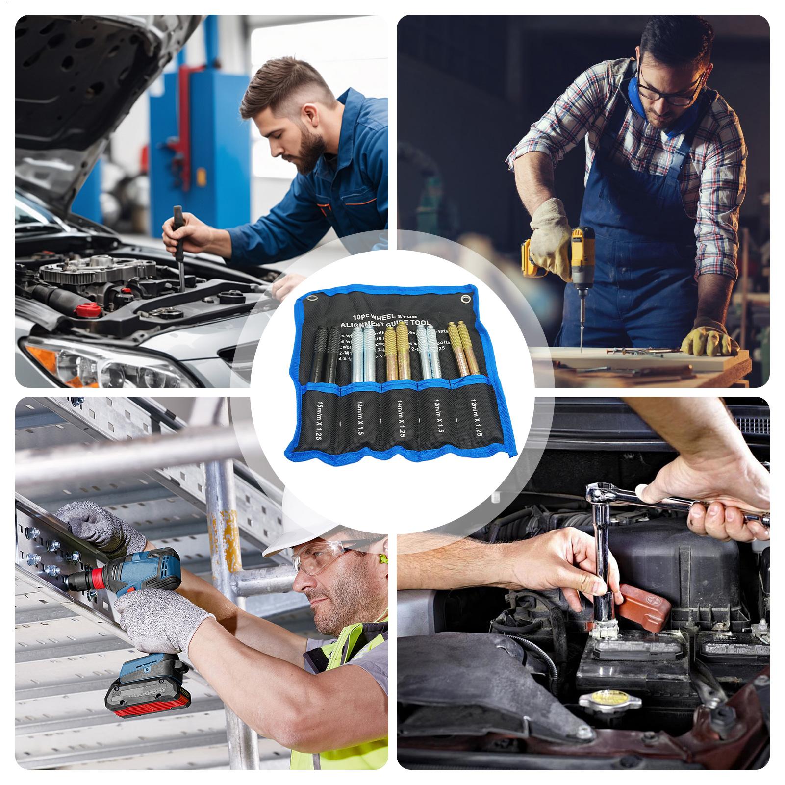 タイヤアライメントピン 10個入り。汎用、防錆、滑り止め加工 - Tools In The Workshop のレビューと価格