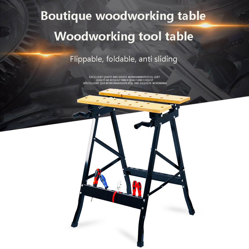 多機能木工ワークベンチ折りたたみ式木工テーブルソー木製家庭用 - Workbench Portable Fold のレビューと価格