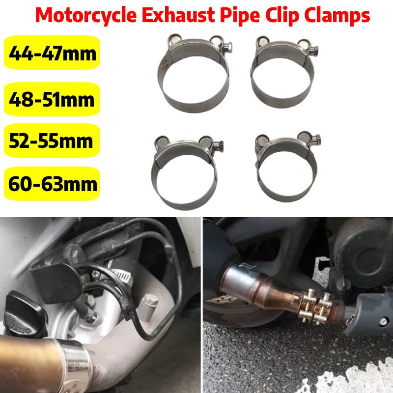 44mm-63mm オートバイ排気クリップ ステンレス鋼排気 - Pipe Clamp Bar のレビューと価格