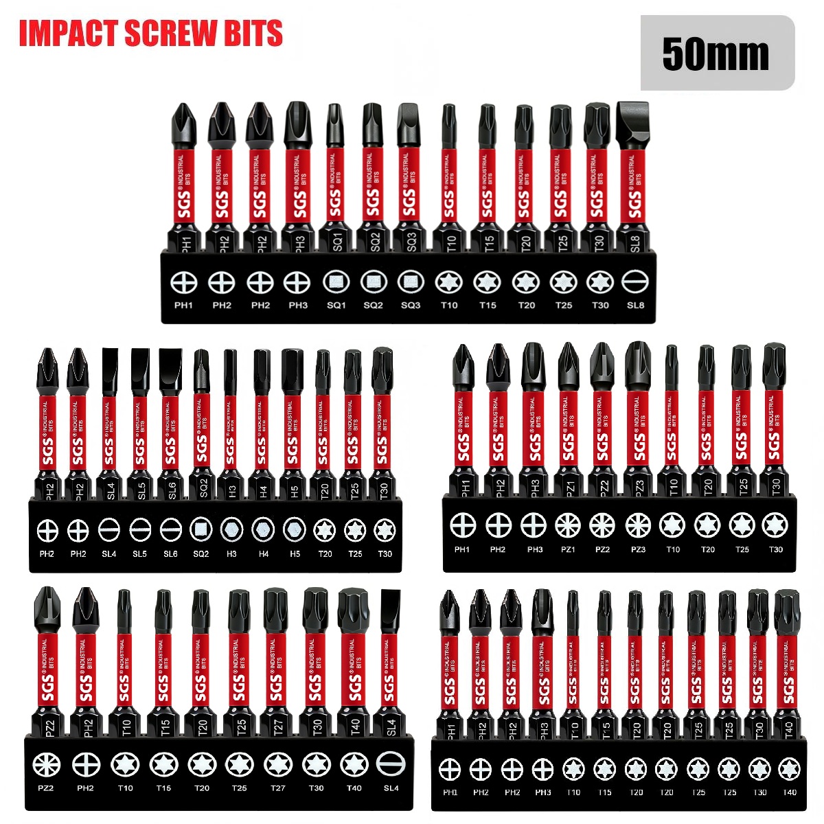 多機能ドライバービットセット、Ph、Pz、Sq、Hex、To - Workshop Tools Sale のレビューと価格